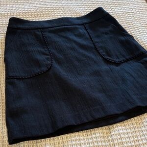 Loft navy pocket mini skirt 4